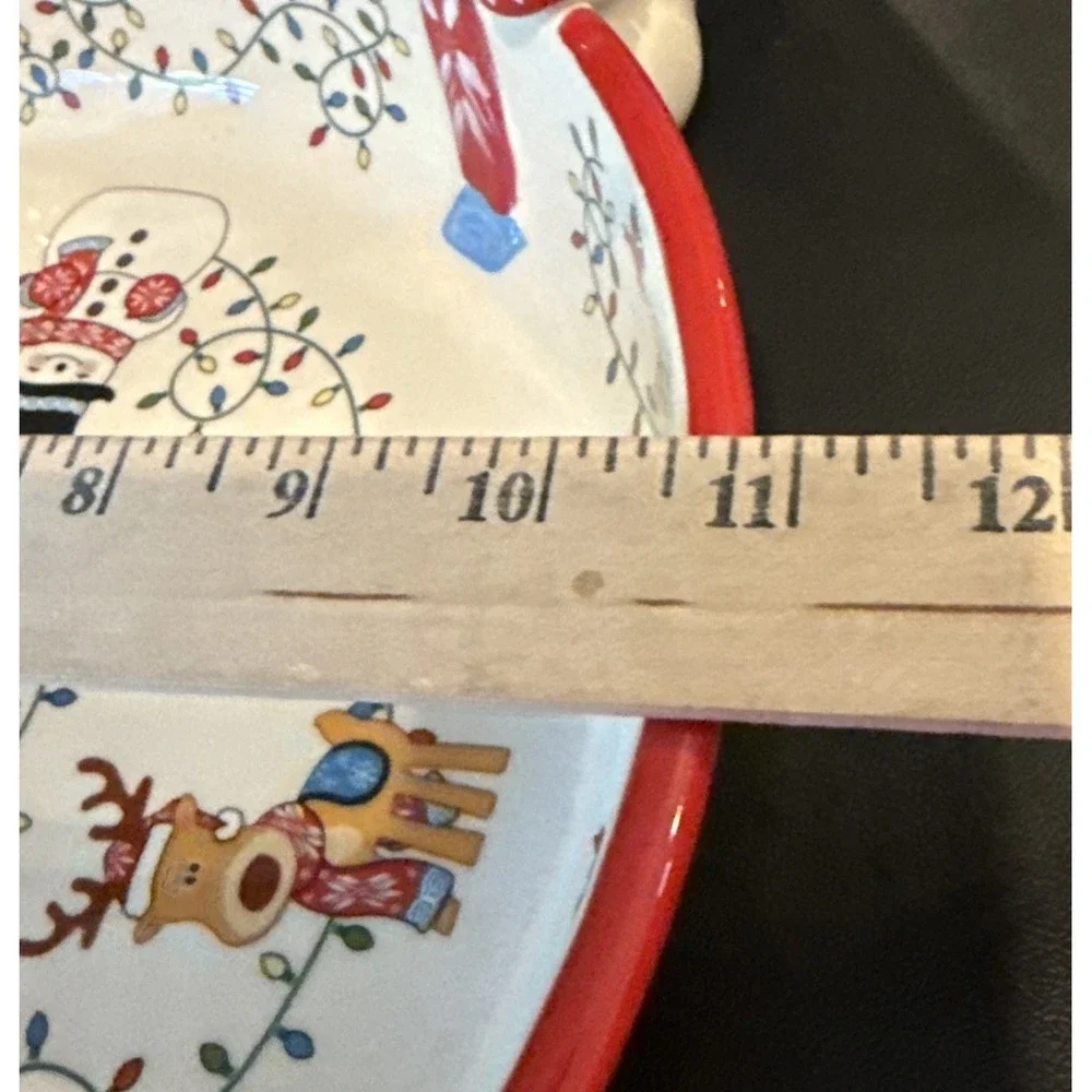 Temptations Special Edition 2 Quart‎ Holiday Bowl Winter Whimsy 3D Reindeer